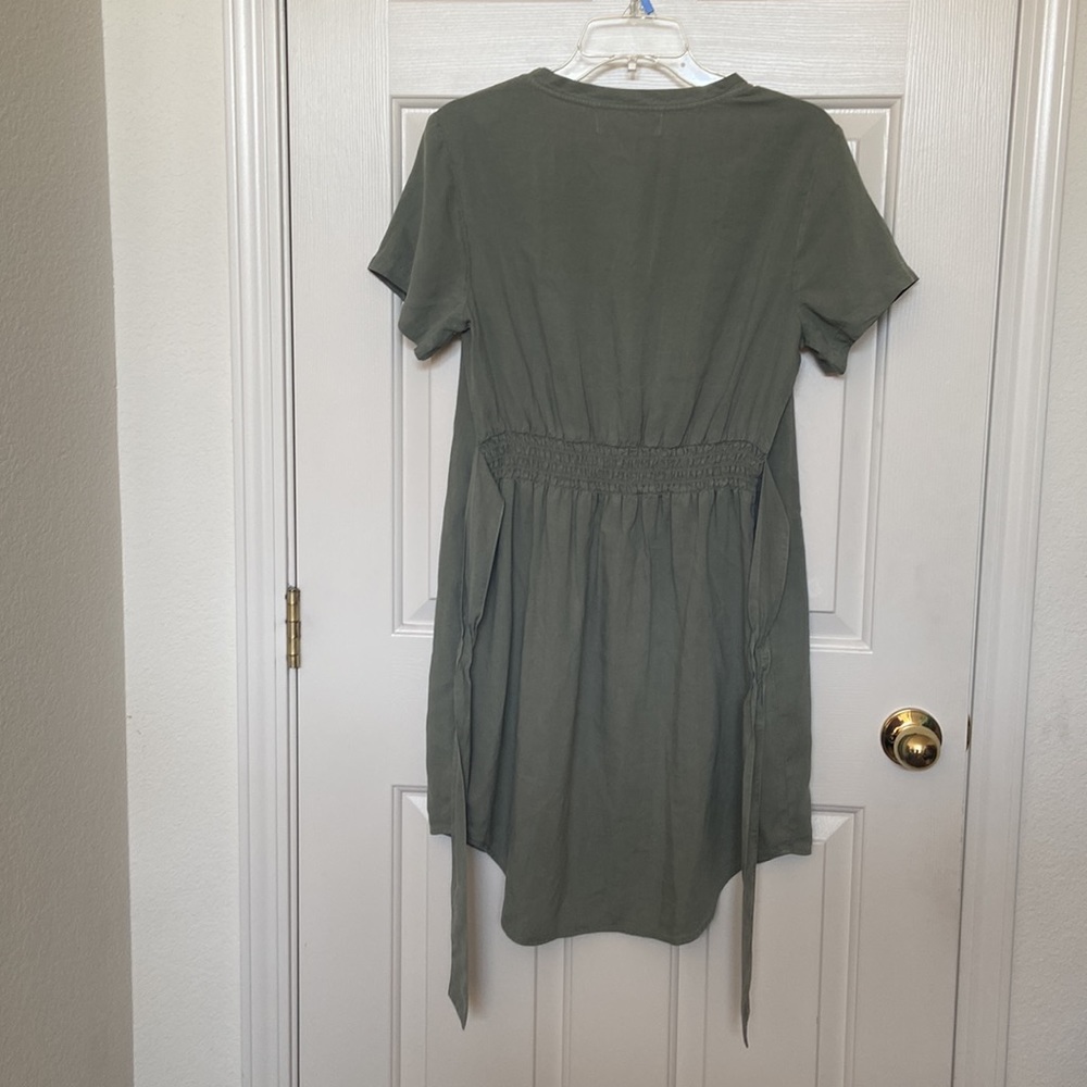 Anthropologie CLOTH and STONE Liv- tie front mini dress - Picture 7 of 9